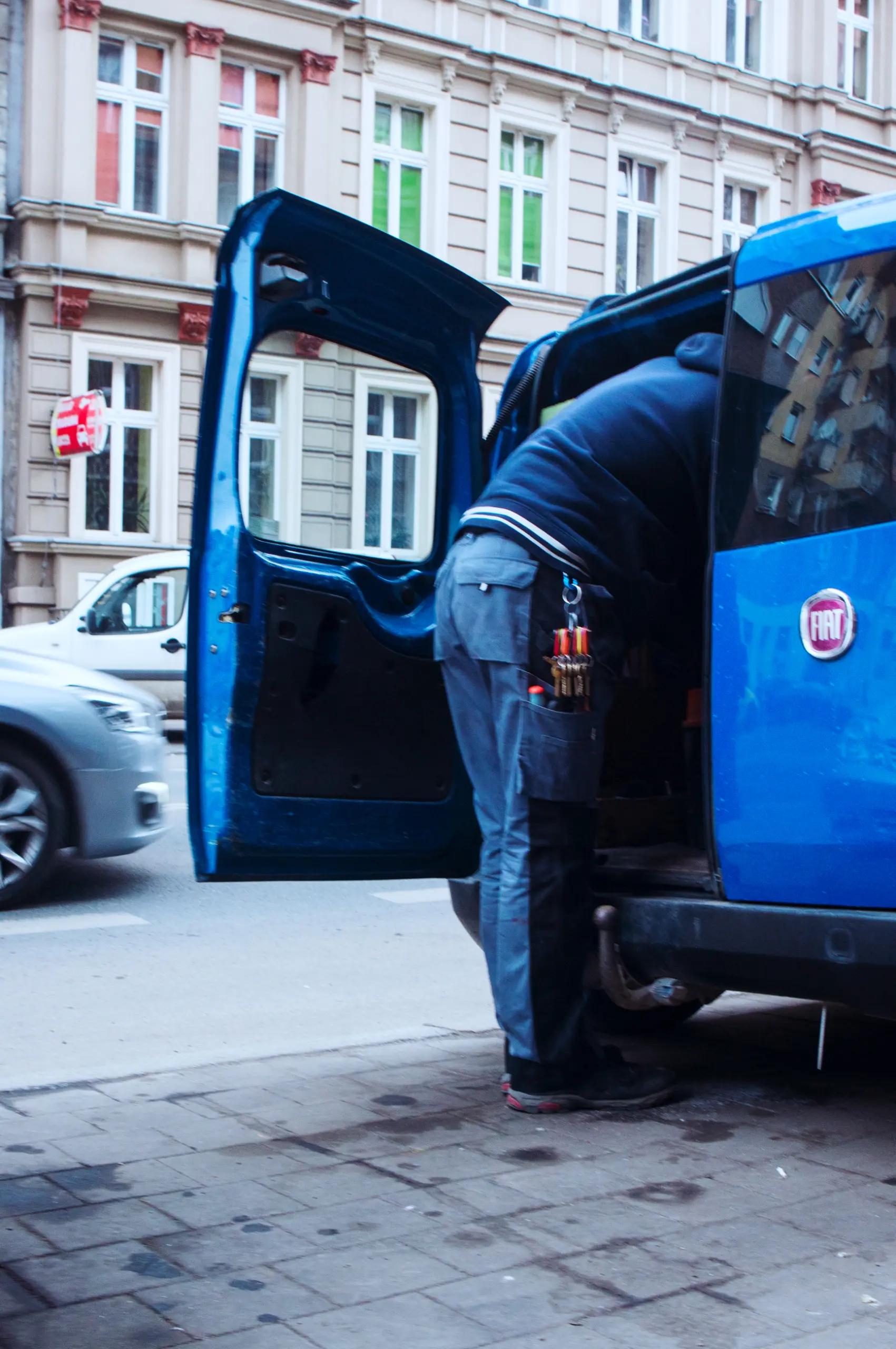 documentary street photography of person in wroclaw