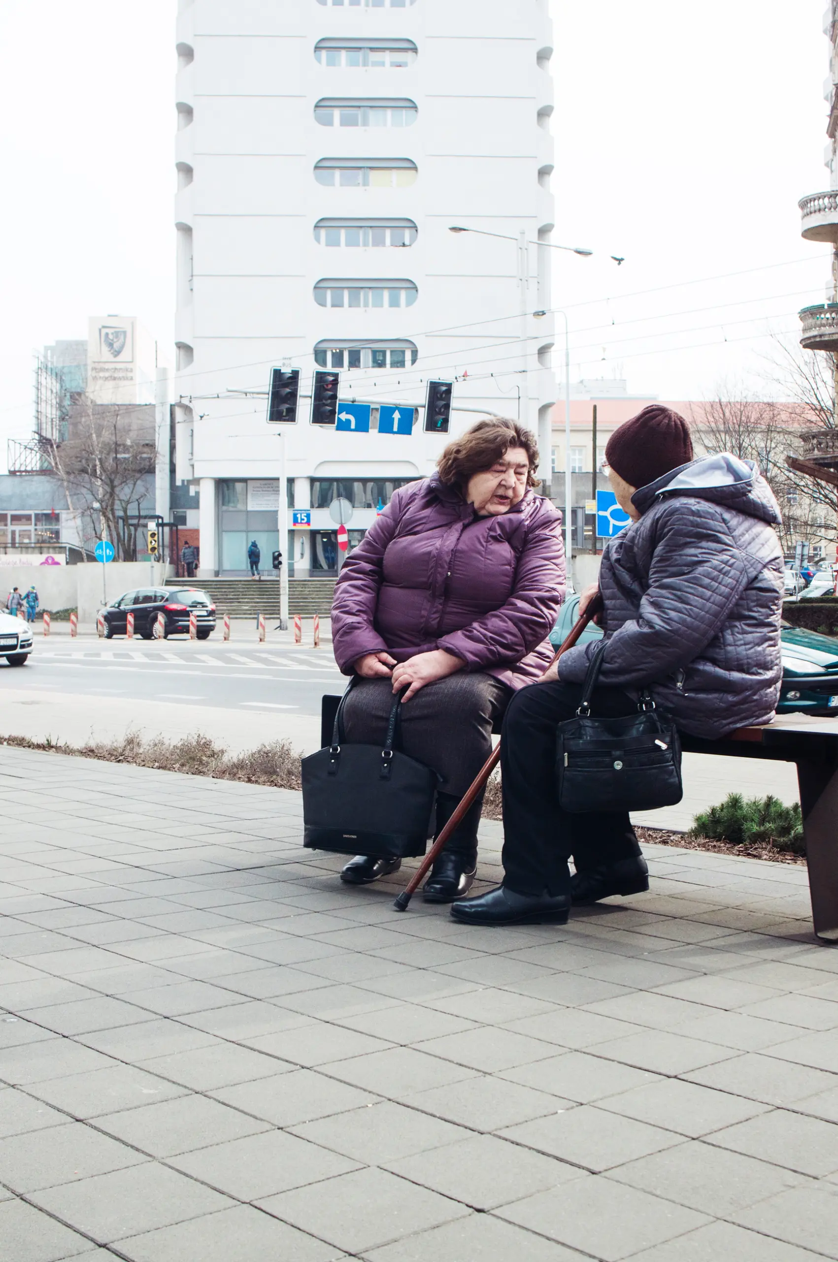 documentary street photography of person in wroclaw