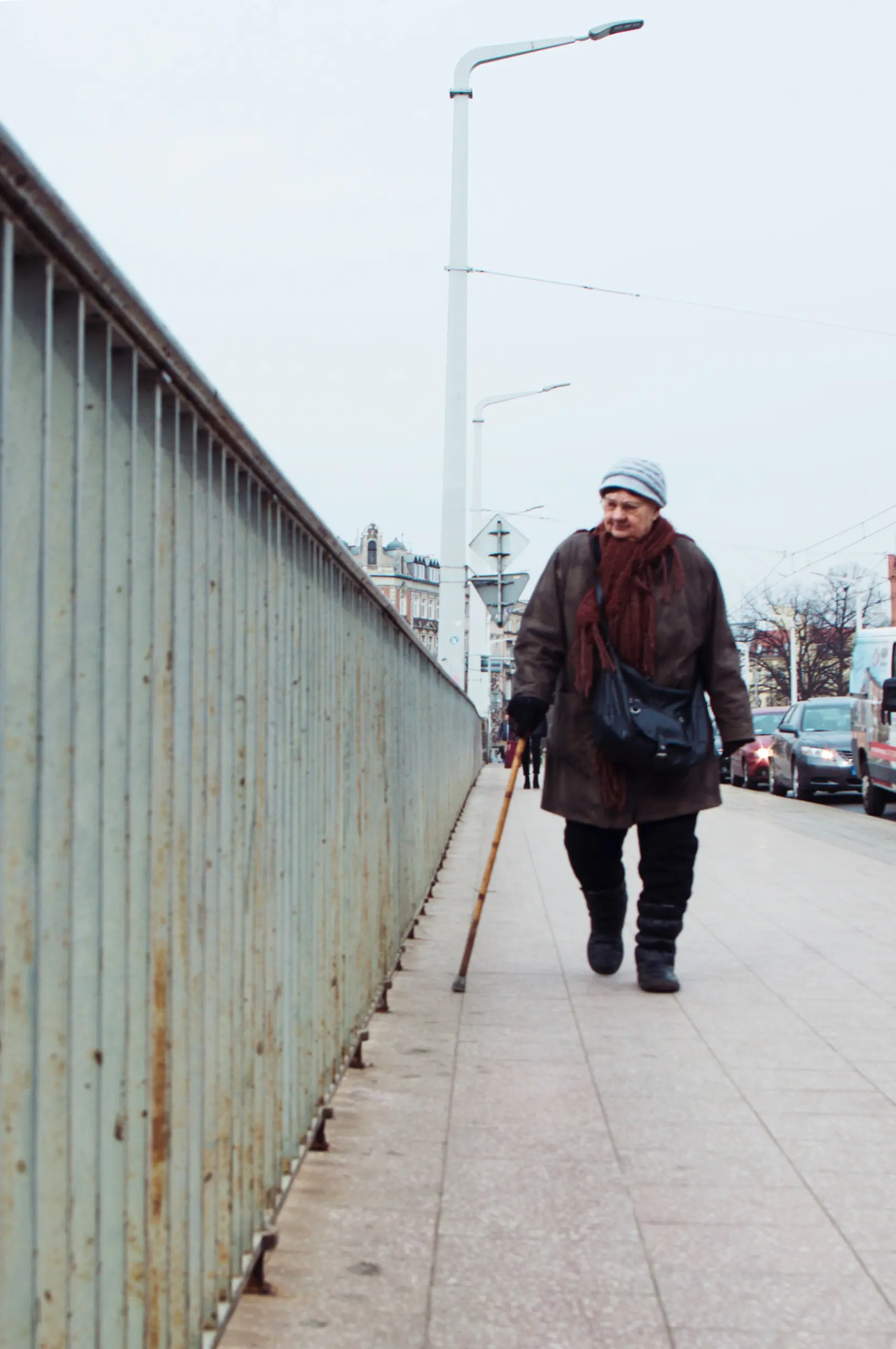 documentary street photography of person in wroclaw