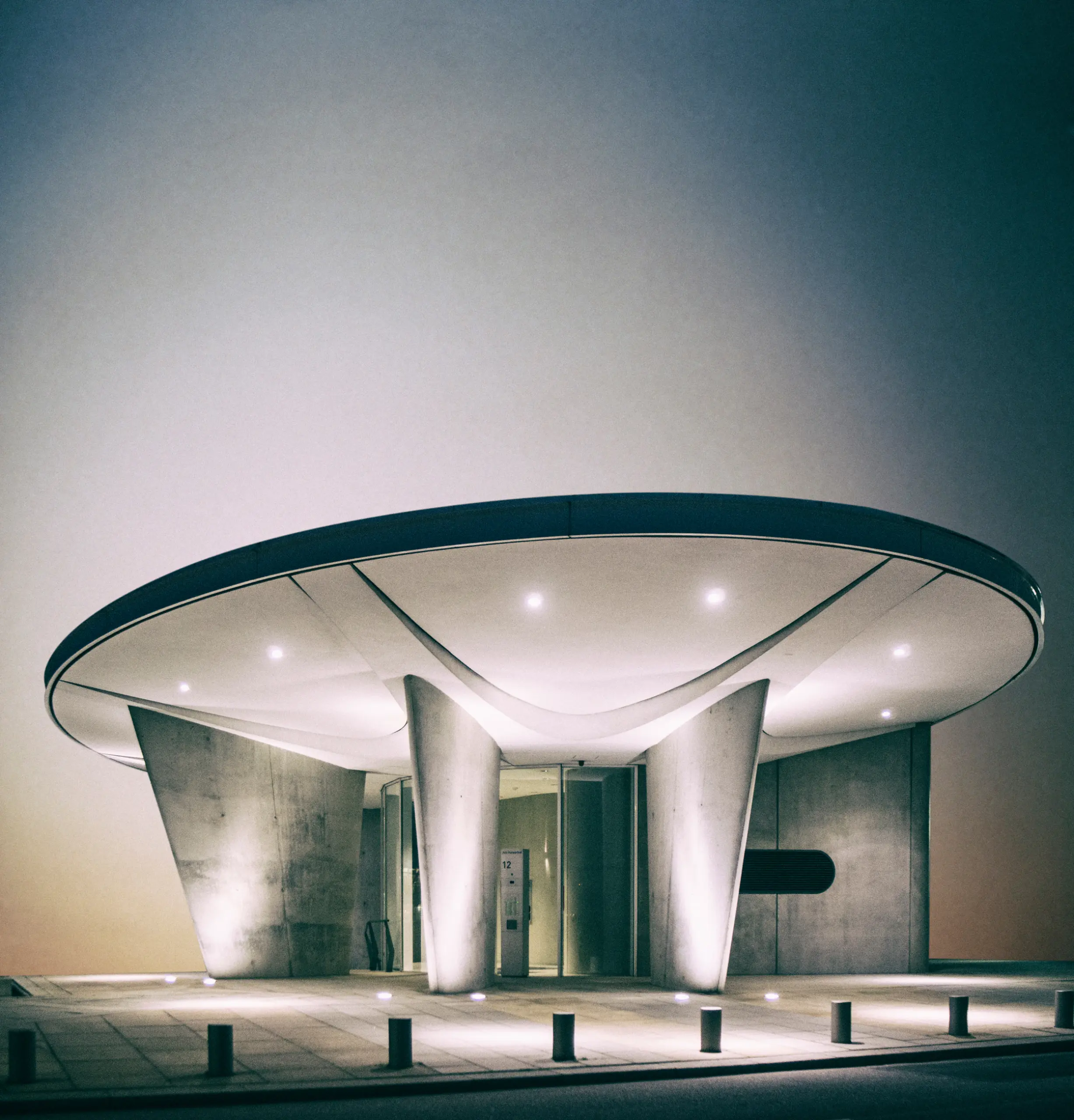 architecture photography of ufo like building in hamburg